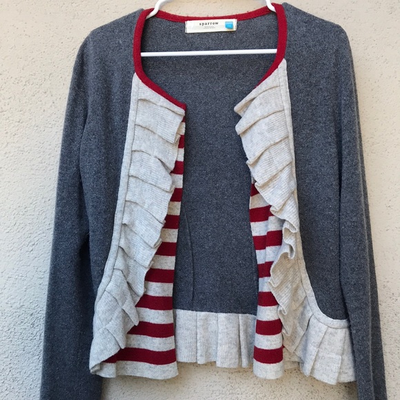SOLD Anthropologie Sparrow Masked Stripes cardigan - Picture 2 of 8